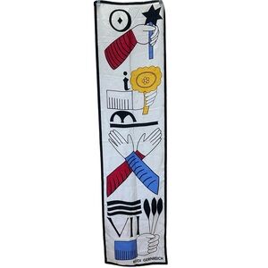Rudi Gernreich - 1960’s Vintage, Designer, Silk Printed Scarf - One Size, Multi